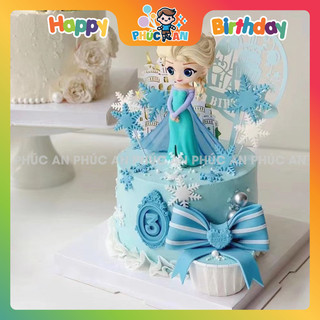 Búp bê EIsa mini trang trí bánh kem dễ thương phụ kiện sinh nhật Phúc An