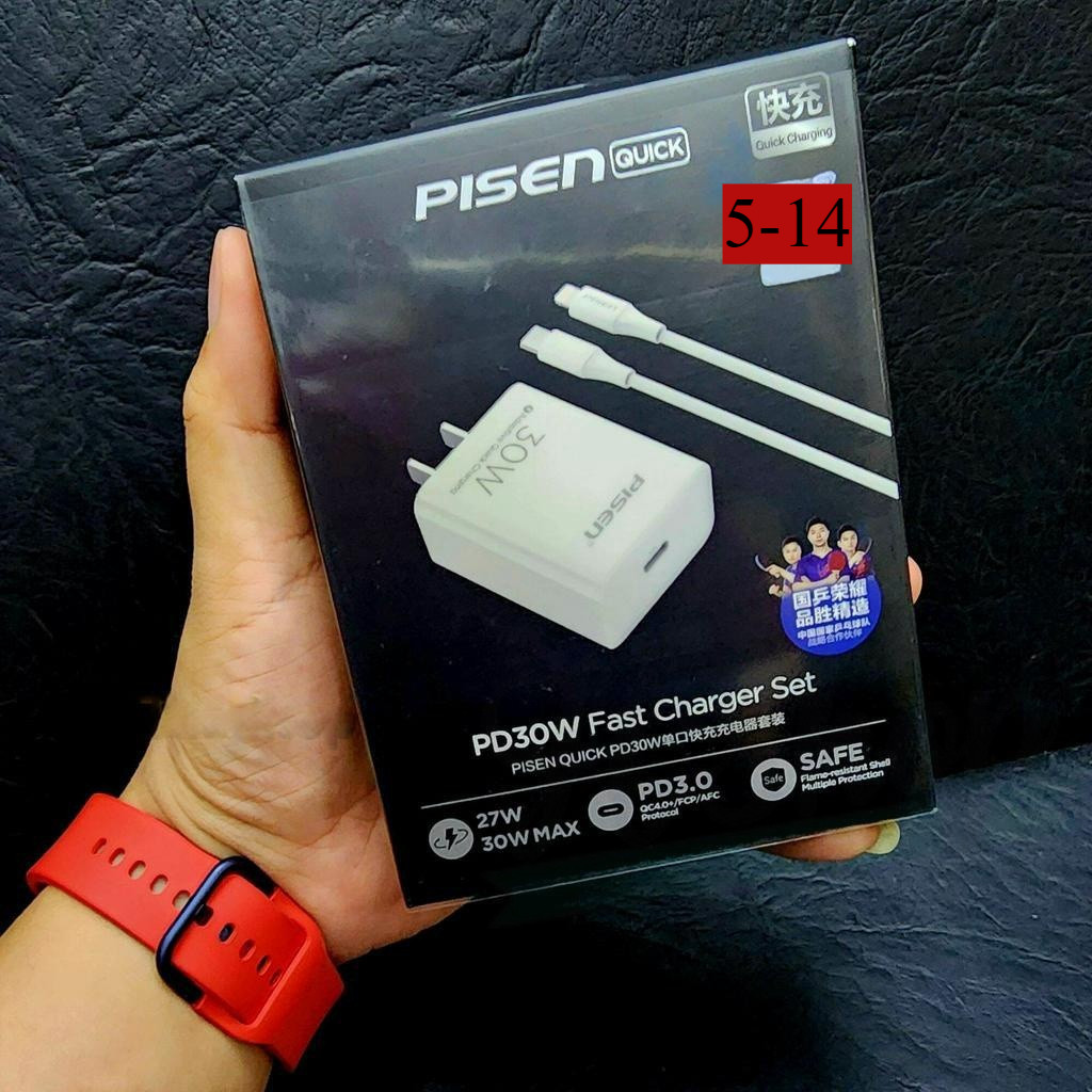 [ Pisen 30W / 20W ] Bộ sạc / Củ Sạc PISEN QUICK PD 20W / 30W  TS-C160( bán lẻ củ hoặc dây  ) - Hàng Chính Hãng- HSHO | BigBuy360 - bigbuy360.vn