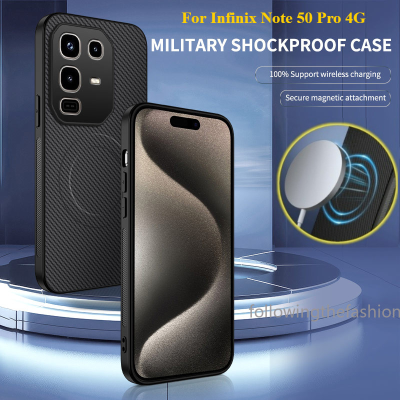 Ốp Họa Tiết Sợi Carbon Cho Infinix Note 50 Pro 4G Note50 Note50Pro Note50Pro + Note50X S 4G 5G 2025 