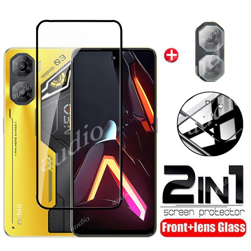 Nubia NEO 3 5G 2in1 Kính Cường Lực Cho ZTE Nubia NEO 3 GT NEO3 GT 5G Bảo Vệ Màn Hình HD Mềm Ống Kính