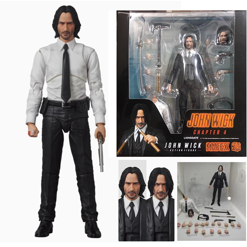 John Wick: Chương 4 MAF 212 Nhân Vật Hành Động John Wick 16 cm Thay Đổi Mặt Hình Đóng Hộp Mẫu Đồ Tra
