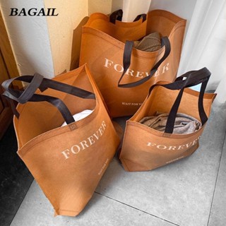 BAGAIL  Túi không dệt , có tay cầm Túi Tote dung tích lớn, Túi mua sắm môi trường đầy màu sắc đa chức năng