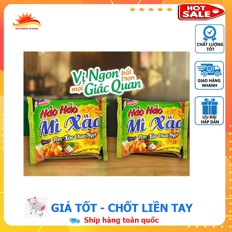 MÌ XÀO HẢO HẢO TÔM XÀO CHUA NGỌT 75G