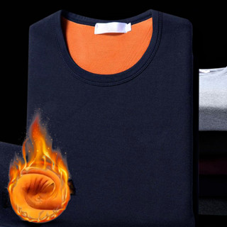 M-5xl Nam Áo Giữ Nhiệt Lót Dày Lông Cừu Ấm Áp Dài Tay Cơ Bản Bigsize 3XL 4XL 5XL