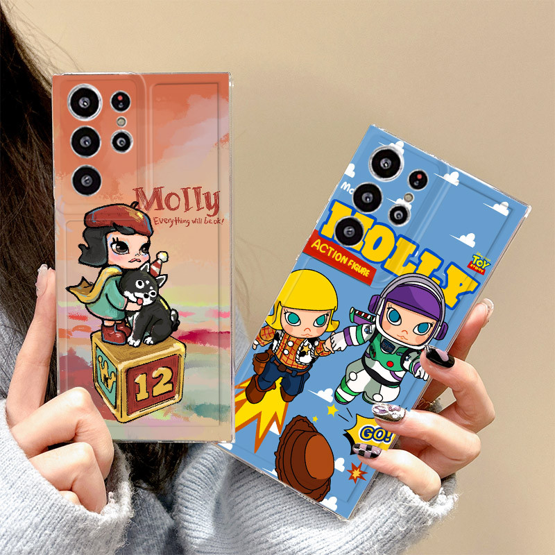 Ốp Lưng Mềm Pop Mart Molly Cho Samsung A16 A06 A15 A25 A35 A55 S24 S23 S21 S20 FE S22 S10 Note 20 Ul
