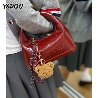 YADOU Túi xách nữ cổ điển phong cách Maillard cao cấp phiên bản Hàn Quốc của túi đeo vai thời trang phong cách ins