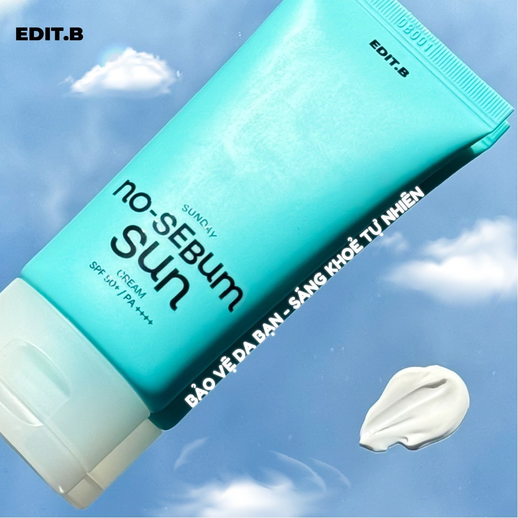 Kem Chống Nắng EDIT.B No-Sebum SPF50+ PA++++ Kiềm Dầu 50ml
