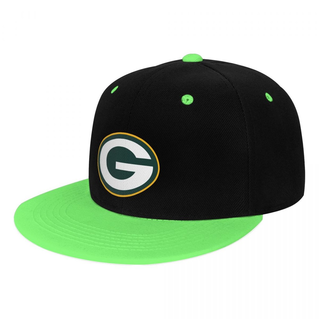 Mũ Bóng Chày Green Bay Packers NFL Logo, Phù Hợp Unisex Với Vành Phẳng Và Màu Tương Phản