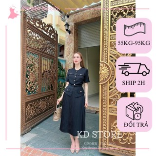 (Chubby) Set Váy Dập Ly Công Sở Bigsize (50kg-60kg)