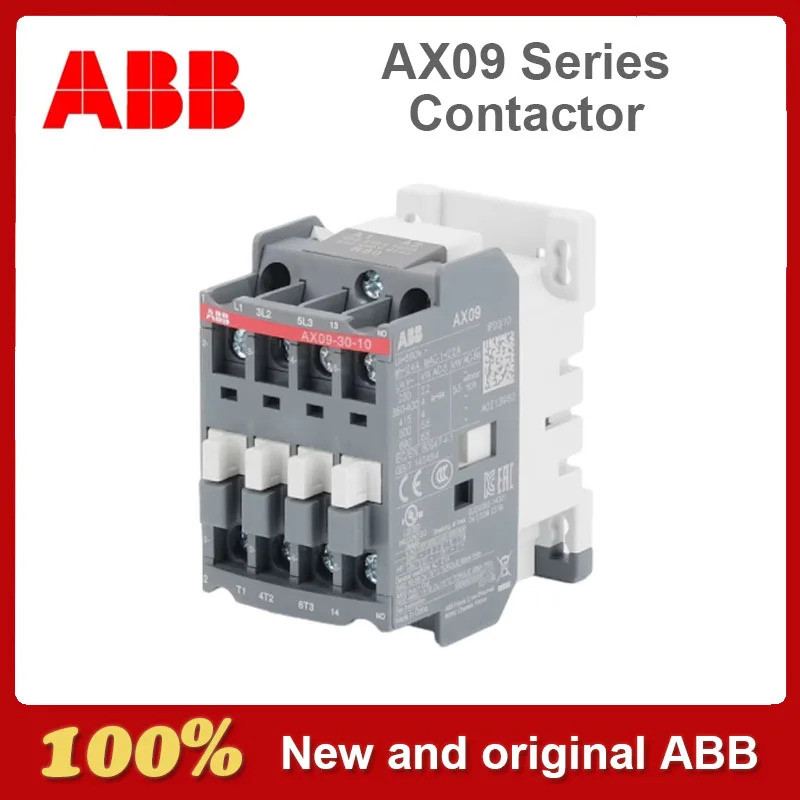 ABB AX09 AX12 AX18 AX25 AX32 AX40 AX50 Series AC Contactor AX09-30-10 AX09-30-01 AX12-30-10 AX12-30-