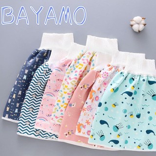 BAYAMO Tã Cho Bé Quần Chống Thấm Nước, Tã Vải Có Thể Giặt Được Chống Rò Rỉ, Tã Thoáng Khí Cho Trẻ Sơ Sinh Váy Tã Cotton Giường Ngủ Bô Tập Luyện Cho Bé