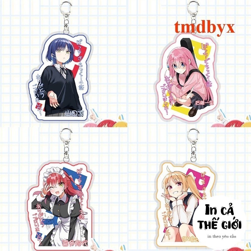 Bocchi The Rock Móc Khóa Hình Nhân Vật Kita Ikuyo Yamada Ryo