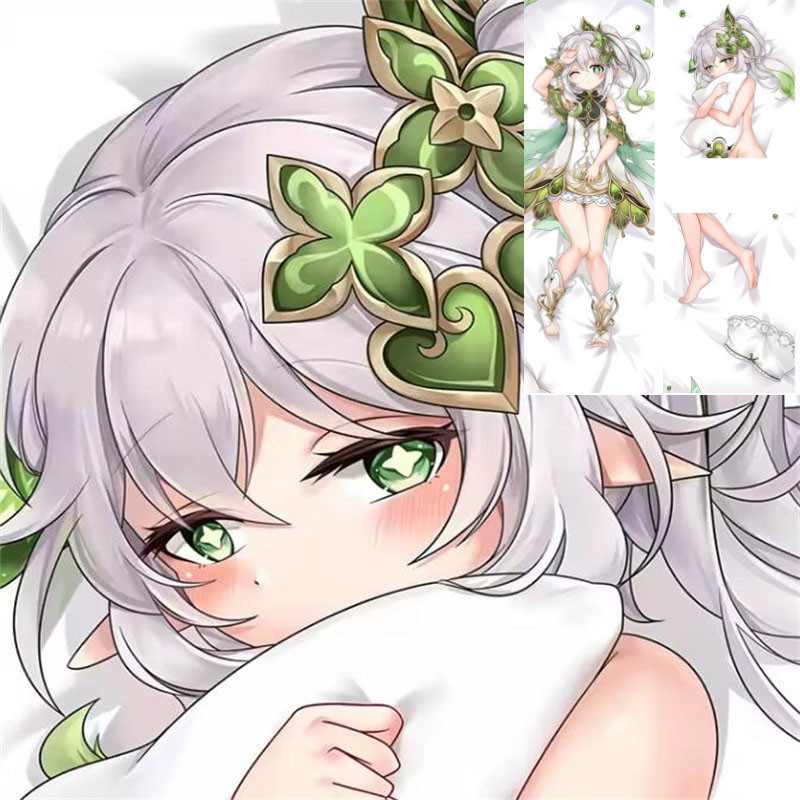 Anime Genshin Tác Động Nahida Dakimakura Gối Cosplay Otaku Nhật Bản Gối Đệm Chỉ Vỏ Gối