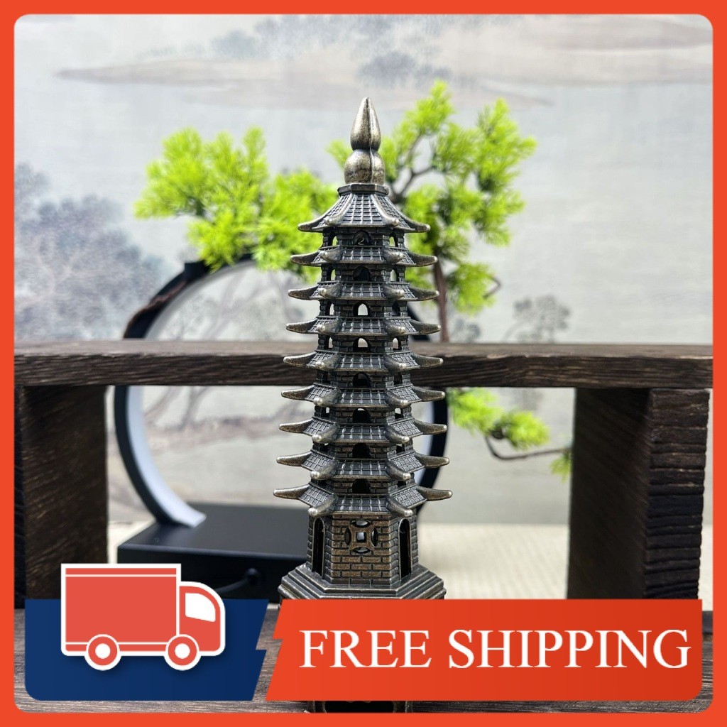 [Size 16 cm]Tháp Lư Đốt Trầm tháp Văn Xương bằng hợp kim cao cấp