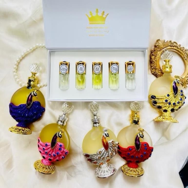 Dubai King - Set 5 mùi hương của Tinh dầu nước hoa Dubai Phượng Hoàng Dubai lưu hương 48h