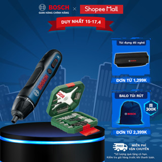 Máy vặn vít pin Bosch Go 3 (SOLO) + Tặng kèm 1 Bộ mũi khoan và vặn vít X-Line 34 món