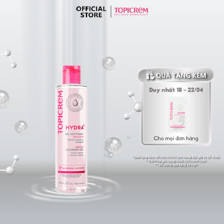 Nước tẩy trang dịu nhẹ TOPICREM HYDRA+ GENTLE MICELLAR WATER 200ML