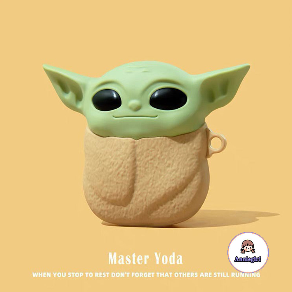Phim hoạt hình Star Wars 3D Monsters Vỏ tai nghe silicon cho Airpods 1 / 2 / 3 / 4 Pro 2 Tai nghe không dây Bluetooth chống bẩn Tai nghe bảo vệ mềm chống sốc