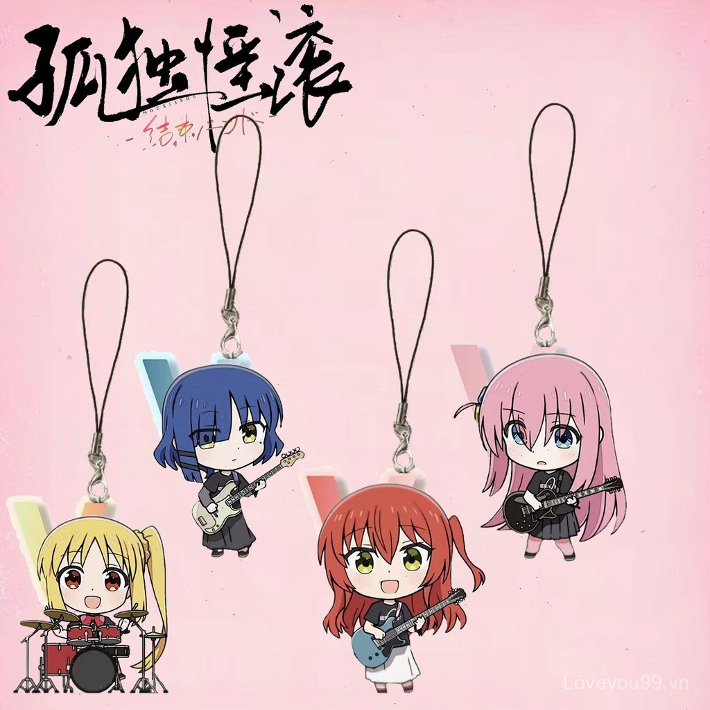 Anime Bocchi the Rock Móc treo điện thoại di động acrylic PJSK, mặt dây chuyền nhỏ Kusanagi Nene Len