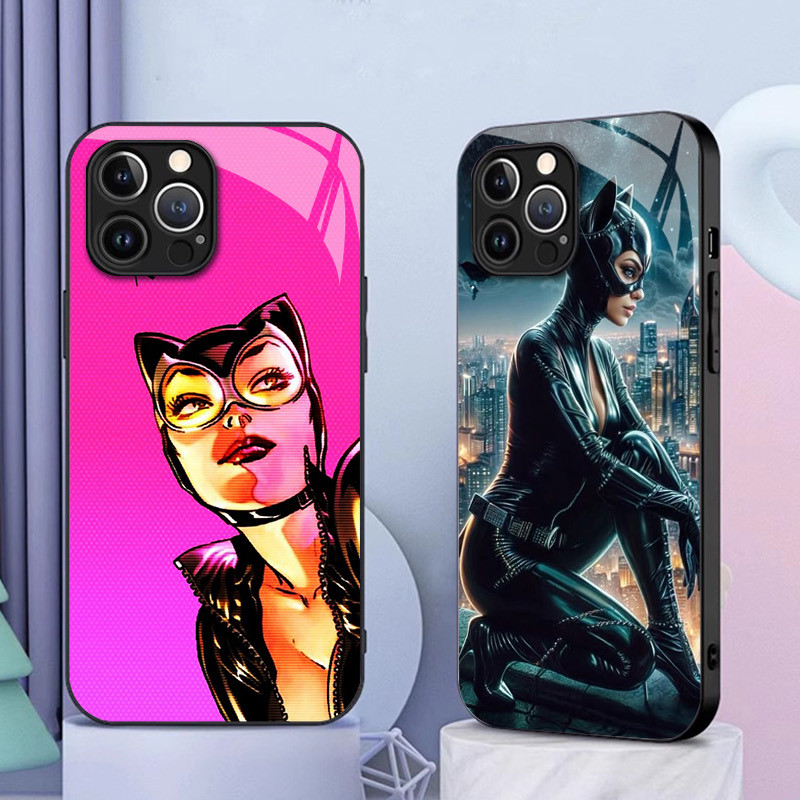 Catwoman 03 Kính Ốp Điện Thoại IPhone 16 15 14 13 12 11 Pro XR XS Max Plus Mini X XR 8 7 6s SE2 / 3