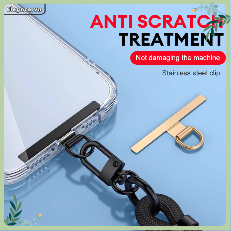 【Elevn】Kẹp kim loại dây đeo điện thoại di động tấm treo nhẹ Dây đeo điện thoại bằng kim loại trơn  miếng đệm mỏng