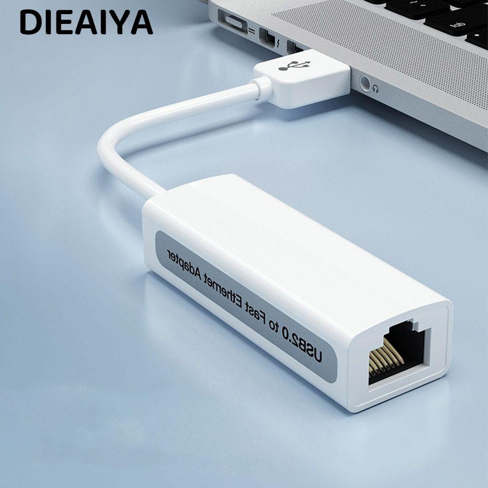 DIEAIYA For Nintend Switch Network Adapter For Windows 10 USB Hubs Network Cable Converter Convenient Ethernet Computer Peripherals USB 2.0 to RJ45 Computer & Office Type-C to RJ45/Multicolor