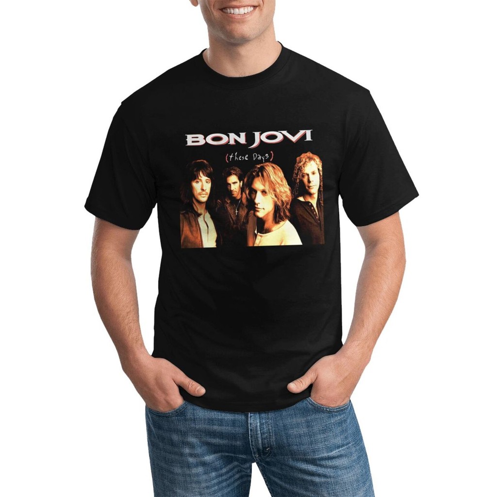 Những ngày này Bon Jovi Music Jon Bon Jovi David Bryan Good Store Áo thun Cotton chất lượng cao