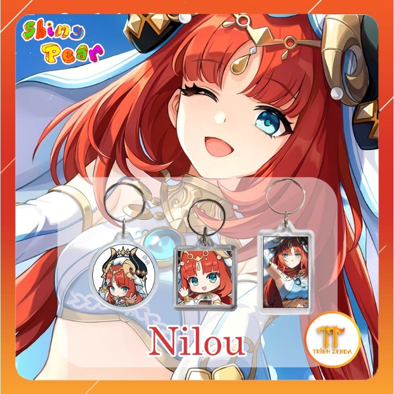 Móc khóa | Móc chìa khóa Nilou game Genshin Impact  - zenda
