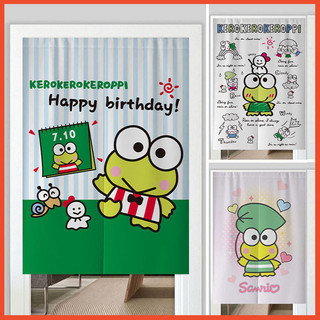 🌈Thanh rèm miễn phí🌈door curtain Mắt Lớn Ếch Colobi Rèm Cửa Hoạt Hình Sanrio Trẻ Em Phòng Khối Rèm Hộ Gia Đình Phòng Ngủ Nửa Màn Vệ Sinh Phân Vùng Cur
