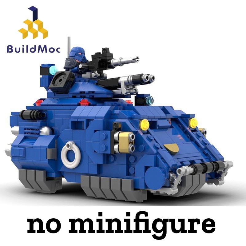 Buildmoc Primaris Gladiator Tank từ Warhammer 40K Khối xây dựng mô hình Đồ chơi giáo dục DIY 594 CÁI