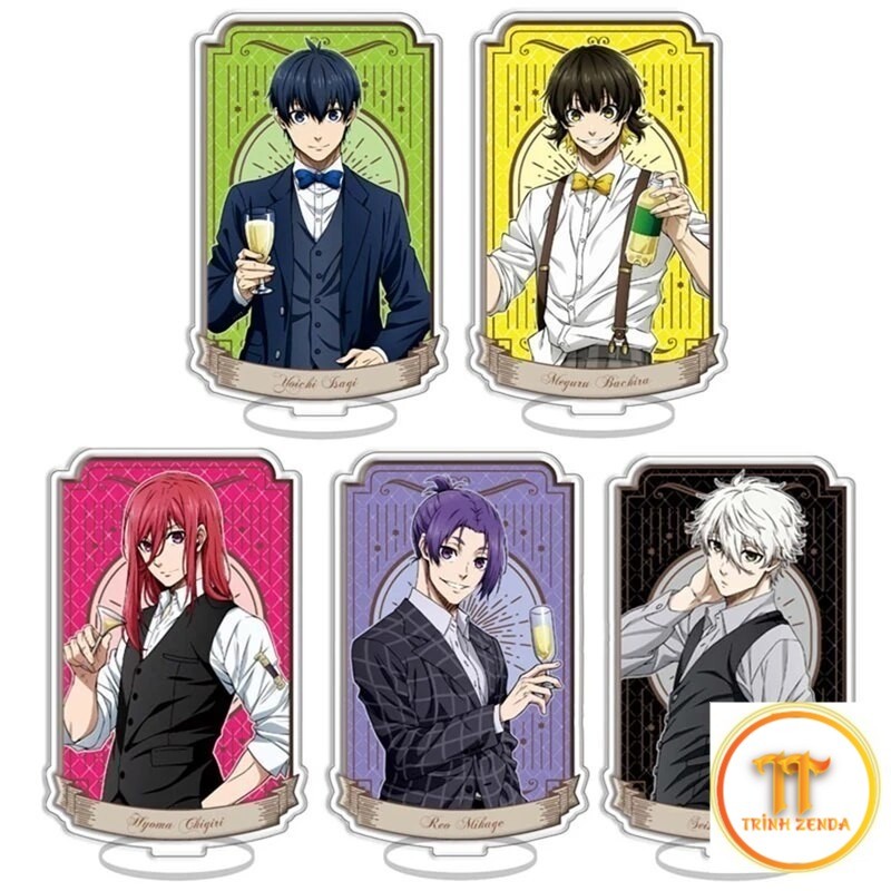 Mô hình Standee Blue Lock Isagi Nagi Meguru Chigiri Reo Sae Itoshi Rin Baro 25 Phụ kiện trang trí để