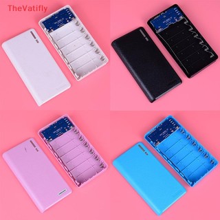 [Thevatifly] Bộ vỏ sạc usb kép 20000mAh 6X 18650 hộp sạc tự làm cho điện thoại HOT