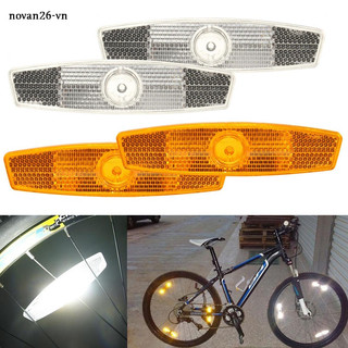 Cặp đèn phản quang cảnh báo an toàn gắn bánh xe đạp tiện dụng