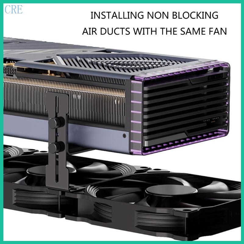 Cre GPU Giá đỡ hỗ trợ có thể điều chỉnh Giá đỡ GPU nhôm Giá đỡ Card đồ họa Video Hỗ trợ GPU Giá đỡ G