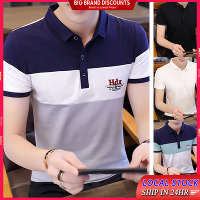 Áo polo nam BEFOYI SLC51 cotton tay ngắn thời trang Hàn Quốc vừa vặn size M-3XL