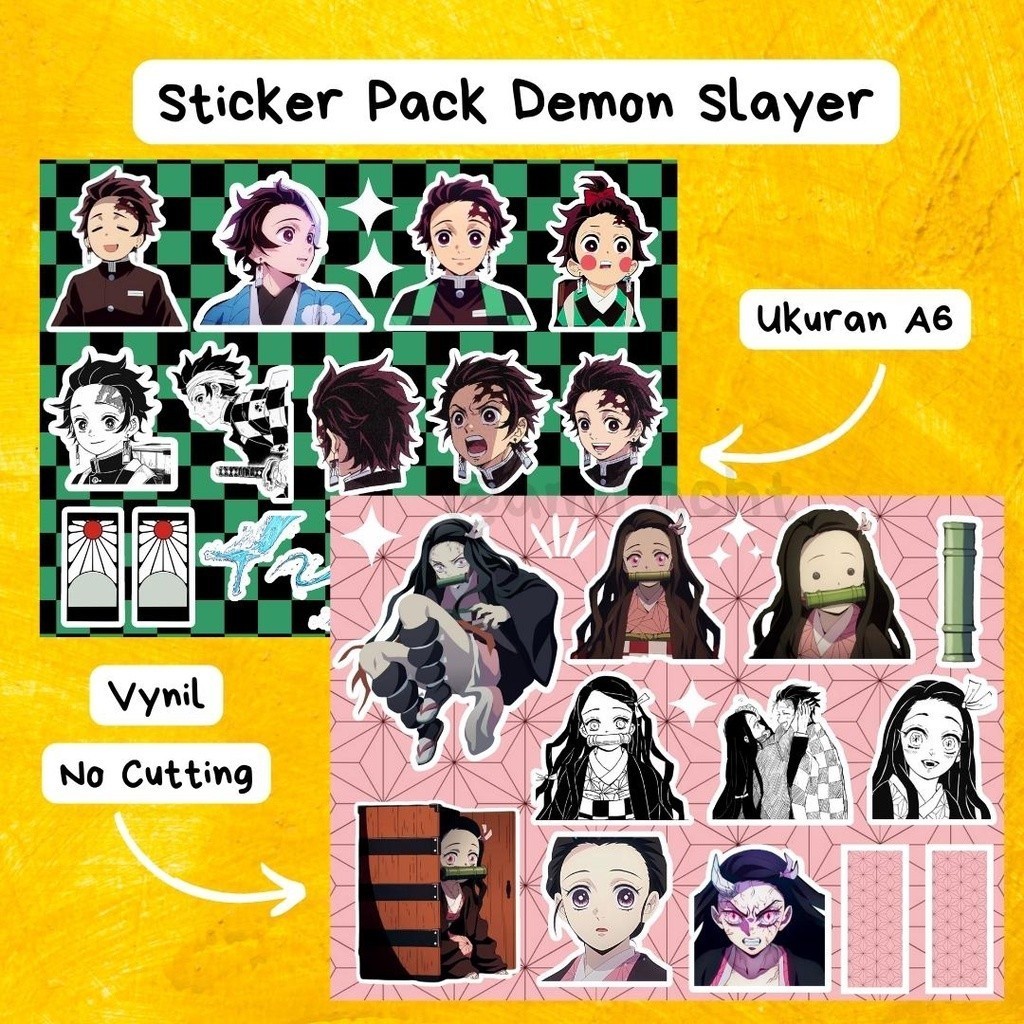 MINI STICKER PACK 🔔 Sticker Pack Anime Demon Slayer/ Kimetsu no Yameiba
