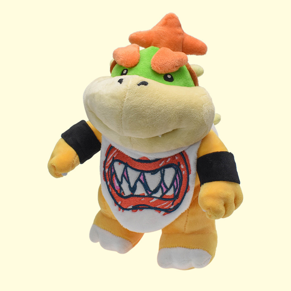 Anime mới 21cm Super Mario Bowser Jr. Đồ chơi sang trọng Nơ dễ thương Koopa BB JR. Đồ trang trí động
