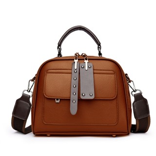  Túi xách nữ kẹp nách đeo chéo da gạo cỡ lớn nhiều ngăn dây đeo bản to K656 