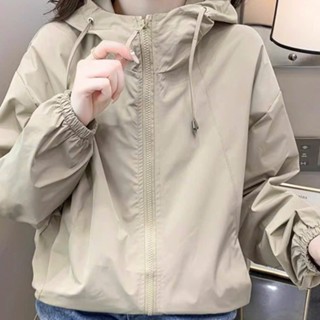 Áo Khoác Dù Nữ Hai Lớp Chống Nắng Cản Gió Đi Mưa Nhẹ Thiết Kế Đơn Giản Tinh Tế Thời Trang