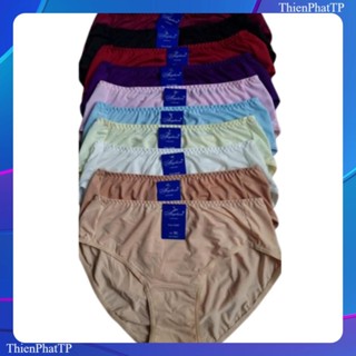 10 Quần Lót Nữ Thun lạnh Lưng Cao 55kg Đến 90kg Hàng Việt Nam Mềm Mát Co Giãn ThienPhatTP ACTL10