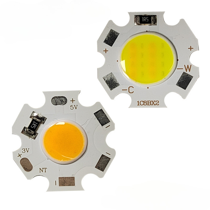 Nguồn sáng COB 5V 5W Đèn LED COB chạy bằng USB hai màu 5W Đèn LED tích hợp màu trắng ấm 5W