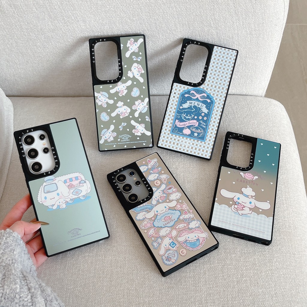 [Cinnamoroll] Ốp điện thoại gương từ tính CASETIFY thích hợp cho Samsung Galaxy S25 Ultra S24 Ultra 