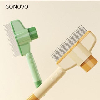 Lược chải mèo GONOVO, Nút thắt loại bỏ tóc dài cho mèo lông thú cưng, Tự làm sạch Hiện vật tóc nổi Lược hàng chó