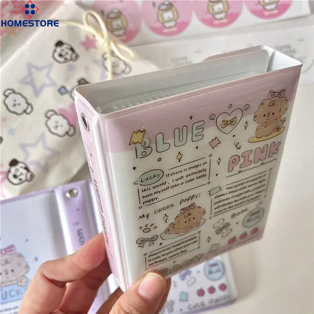 [Homestore] Kpop Hàn Quốc ins Dễ Thương Graffiti Photocard Holder-Idol Collect Book 3 Inch Phong Bì