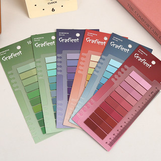  Note Ghi Chú Dải Màu NO62 Nhãn Dán Với 1 Tấm 200 Miếng Tab Chỉ Mục Sách Planner Tài Liệu 