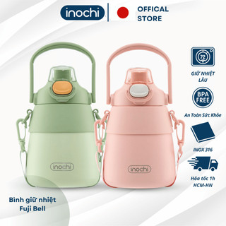  Bình nước inochi bình giữ nhiệt inochi Fuji Bell 900ml Inox 316 cao cấp mang đi làm đi học văn phòng 