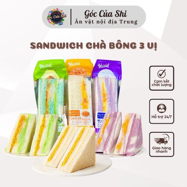  Combo 10 Cái Bánh Sandwich Tam Giác Chà Bông Weisiel Vị Khoai Mỡ Bơ Phomai -Góc Của Shi 