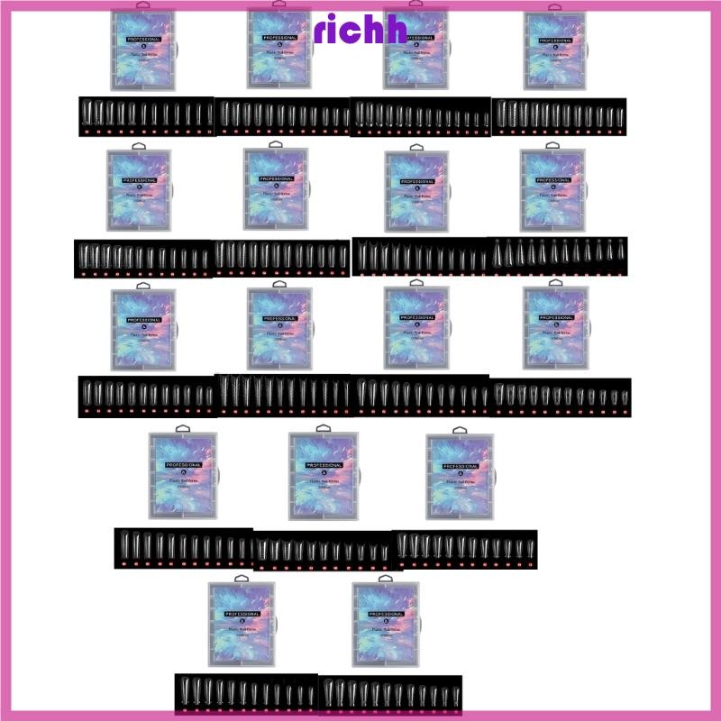 ⚝⚝Richh Clear Dual-Nail Forms Forms Gel Nail Mold Extension Forms Full Cover Fascin Nail Mẹo với quy