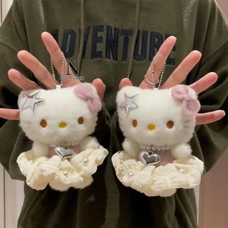 Nallcheer Mặt dây chuyền búp bê sang trọng hình mèo dễ thương hợp thời trang và mát mẻ mặt dây chuyền túi in dễ thương