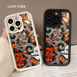 Hình Xăm Cá Tính Họa Tiết Hoạt Hình Ốp Lưng Điện Thoại Mô Hình Thích Hợp Cho iPhone 16 15 Promax 14 13 12 11 XR XS 7 / 8PLUS Retro Cá Tính Sáng Tạo Máy Ảnh Chống Sốc Cá Tính Tatt